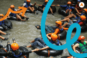 Outbond Karst Tubing Sedayu Permainan Team Building​​