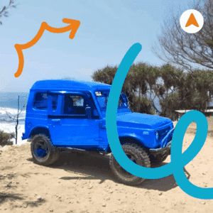 Rute Jeep daerah Pesisir​